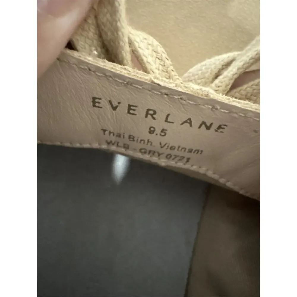 Everlane Desert Shoe Beige Suede Lace Shoes Low Top Loafers Mens 9.5 Preppy